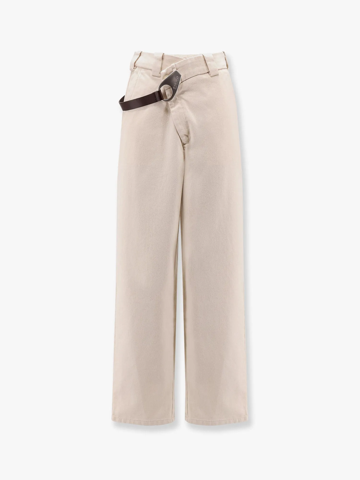 Reimagine Cotton Trousers with Crossover and Belt sold by Lord & Taylor