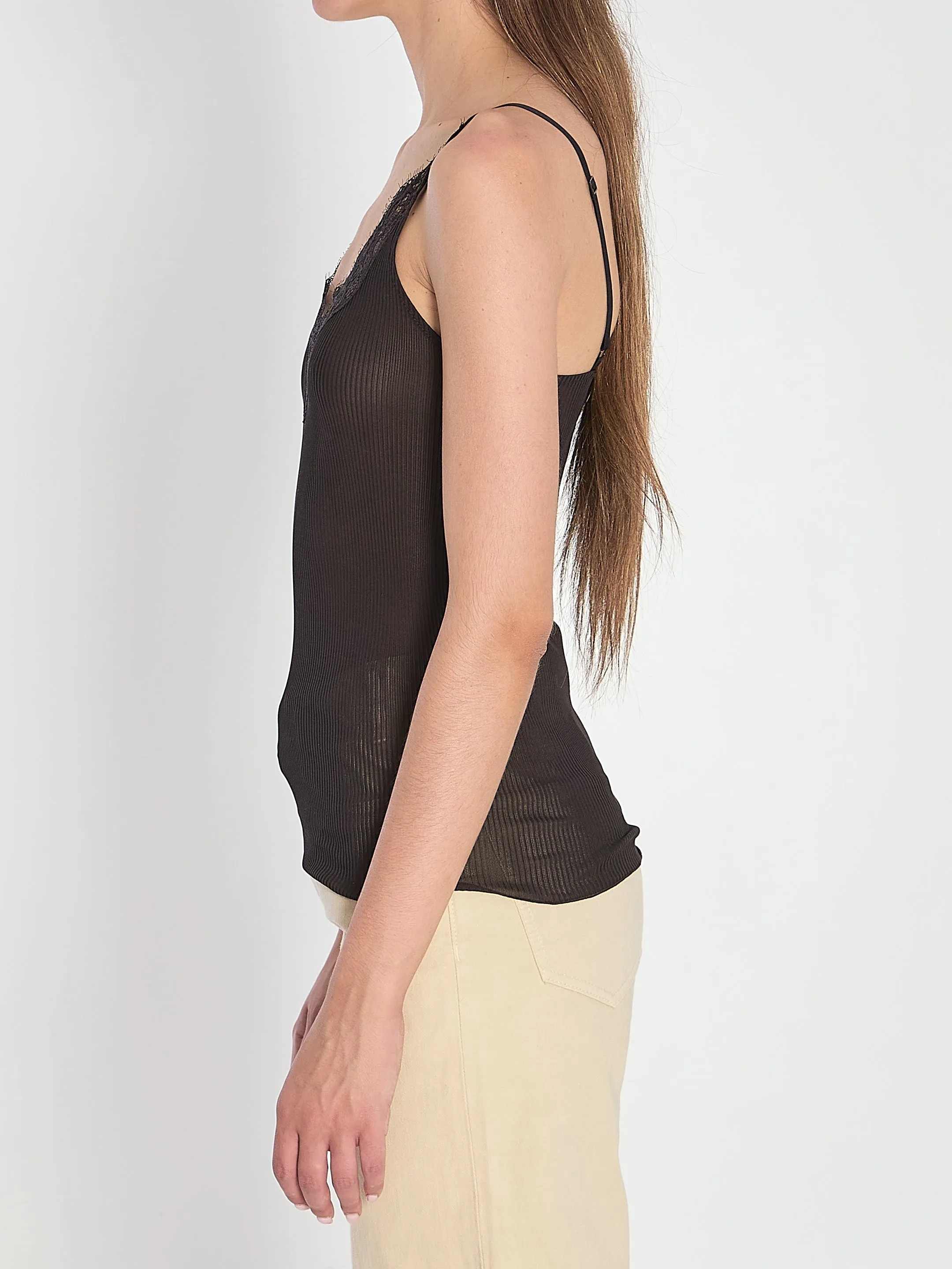 SLATE SILK TANK TOP sold by Lord & Taylor product image thumbnail 3