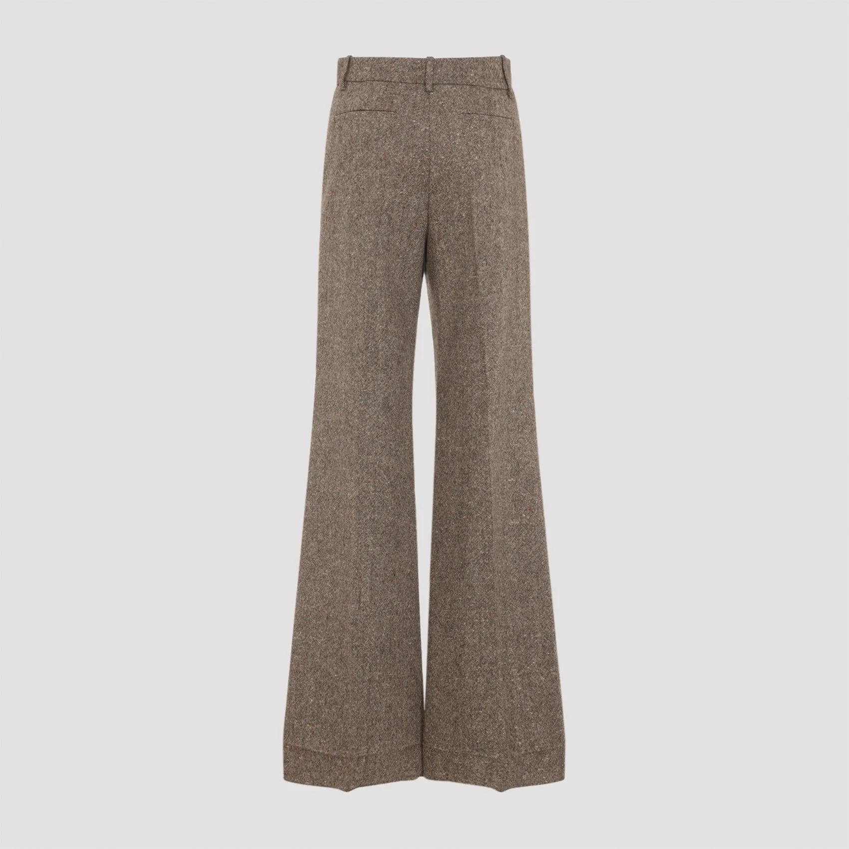 BROWN STRAIGHT VIRGIN WOOL PANTS sold by Lord & Taylor product image thumbnail 4