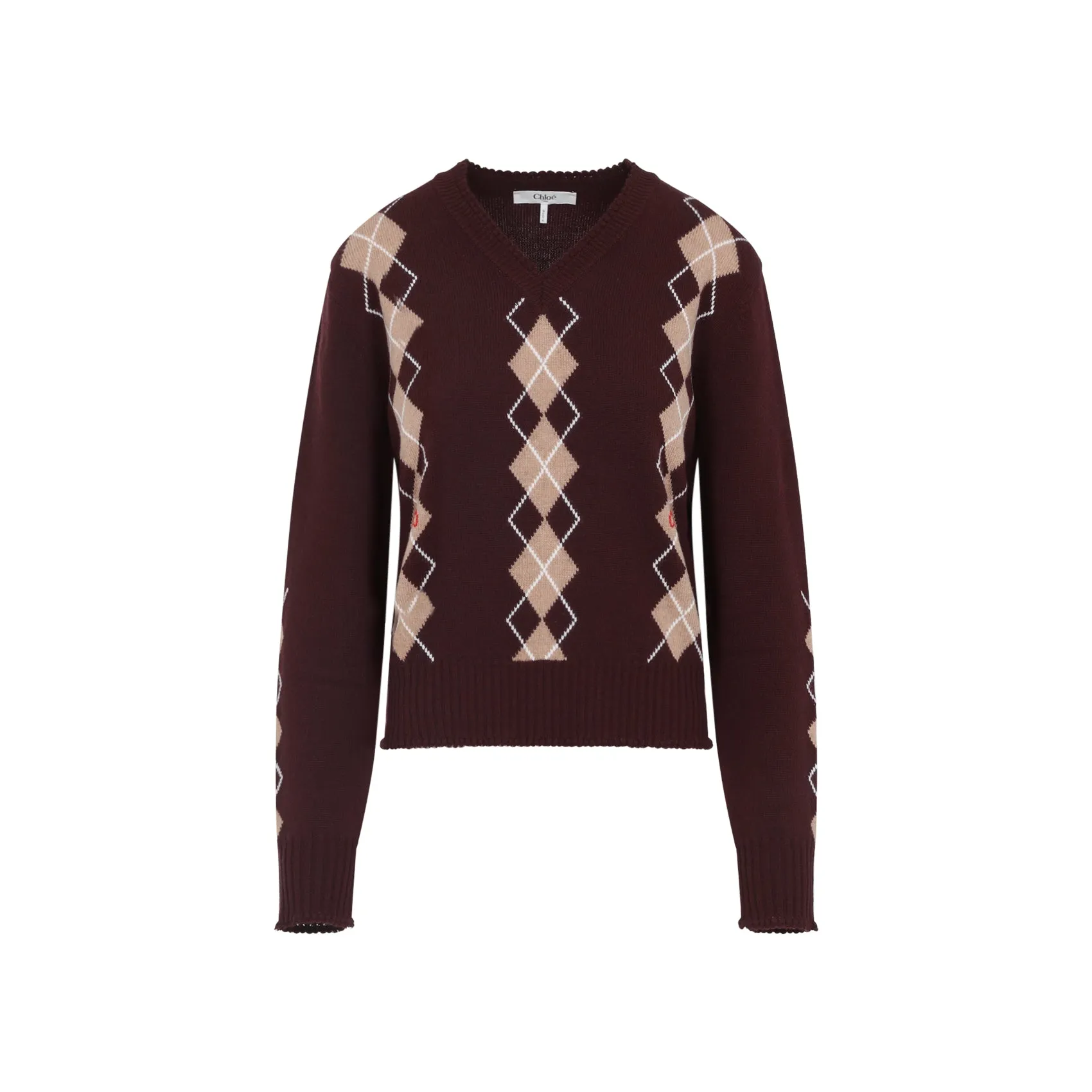 BURGUNDY WOOL PULLOVER sold by Lord & Taylor product image thumbnail 2