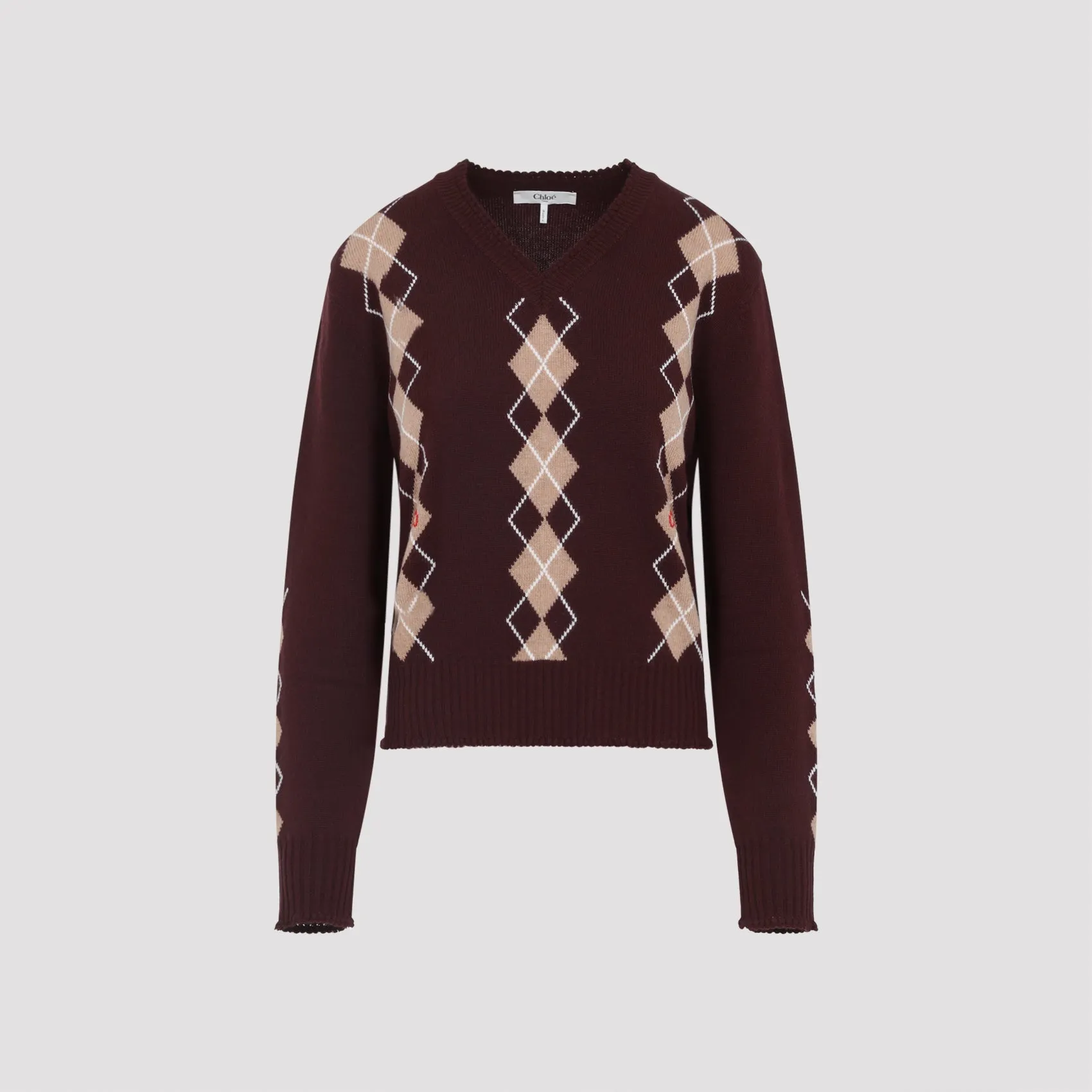 BURGUNDY WOOL PULLOVER sold by Lord & Taylor product image thumbnail 3