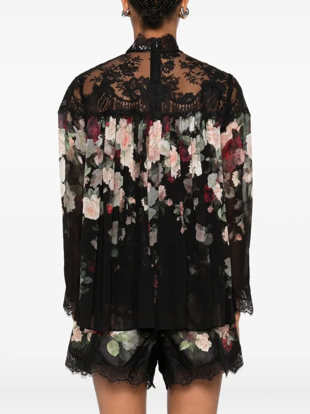PRINTED CREPE HYPNOTIC BLOUSE sold by Lord & Taylor product image thumbnail 2