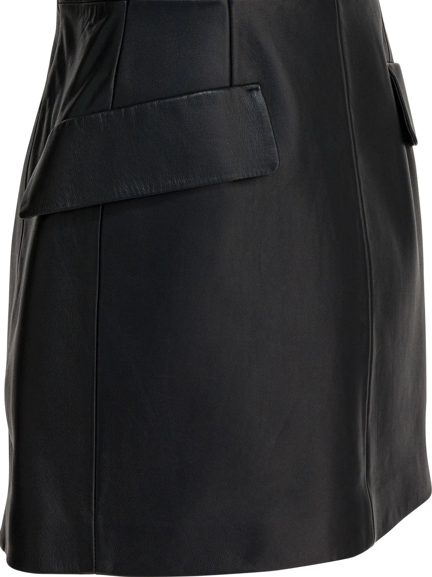 BLACK LEATHER SLEEVELESS DRESS sold by Lord & Taylor product image thumbnail 4