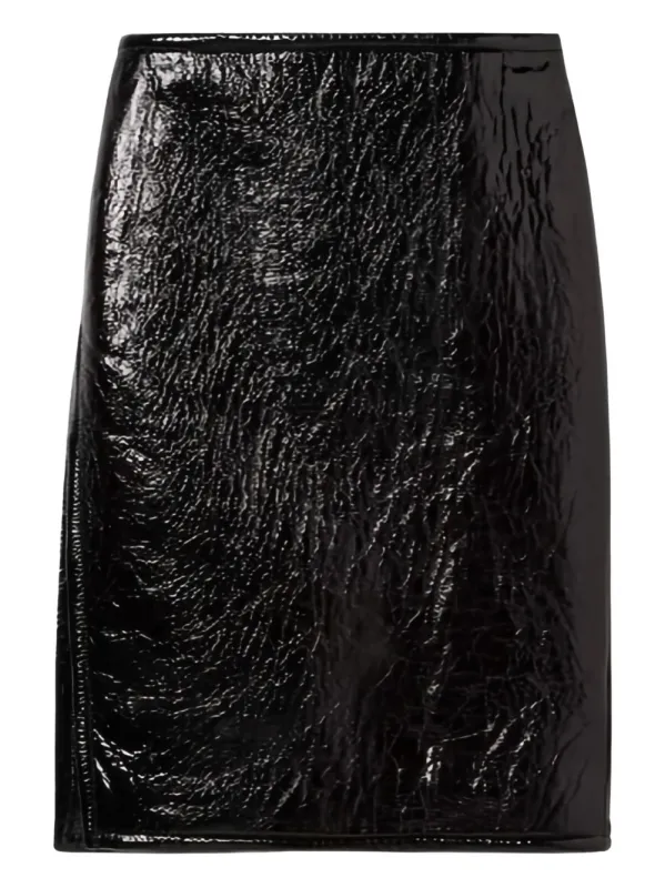 BLACK LEATHER SKIRT sold by Lord & Taylor