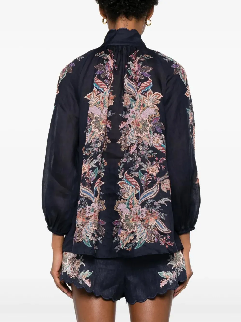 PRINTED RAMIE RHIANNON BLOUSE sold by Lord & Taylor product image thumbnail 4