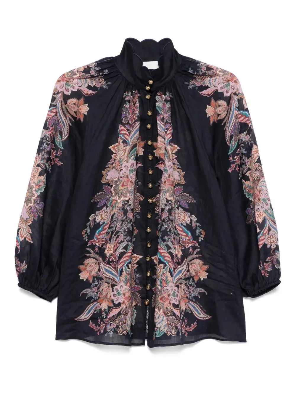 PRINTED RAMIE RHIANNON BLOUSE sold by Lord & Taylor
