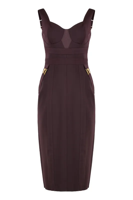 BUSTIER DRESS IN ELASTIC FABRIC sold by Lord & Taylor