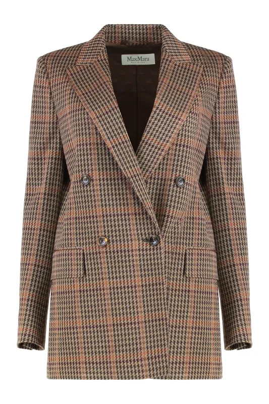 WOOL AND COTTON BLAZER PRINCE OF WALES sold by Lord & Taylor