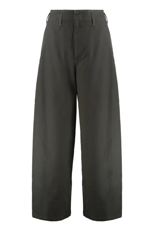 WIDE LEG COTTON TROUSERS sold by Lord & Taylor