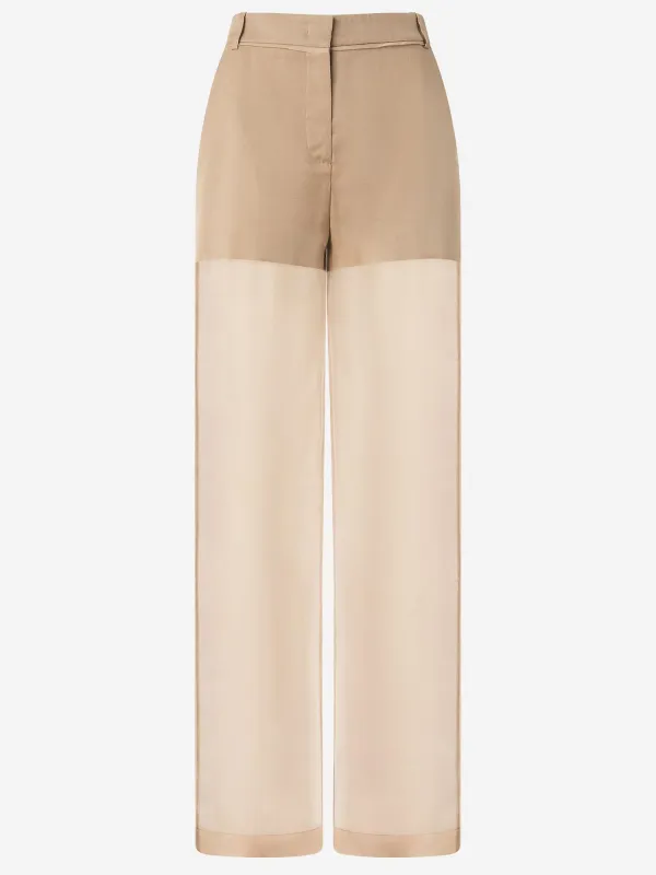Sheer Linen and Organza Pants sold by Lord & Taylor