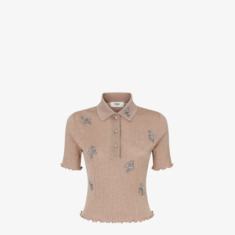 BISCUIT COTTON POLO SHIRT sold by Lord & Taylor