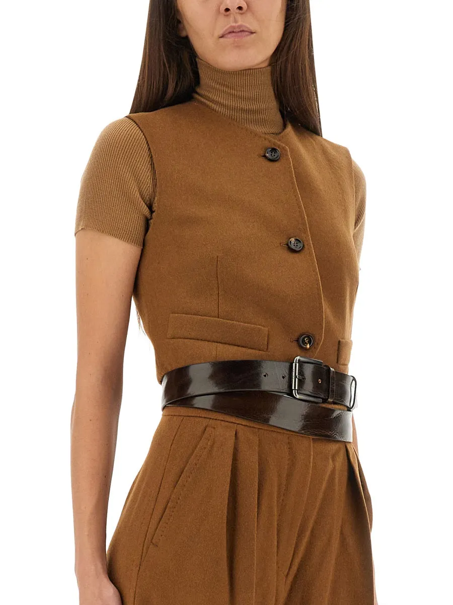 CAMEL HAIR EDDA VEST sold by Lord & Taylor product image thumbnail 3