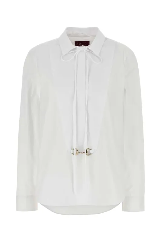 COTTON POPLIN SHIRT WITH CLAMP sold by Lord & Taylor