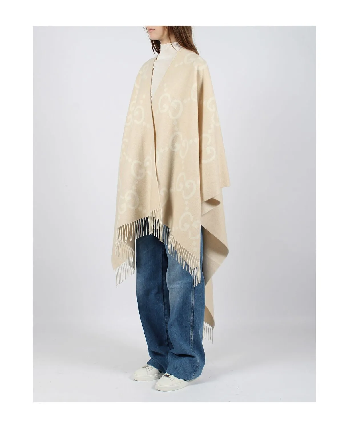 EMBROIDERED CASHMERE REVERSIBLE CAPE sold by Lord & Taylor product image thumbnail 3