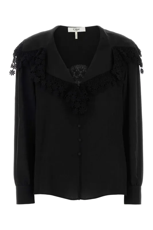 BLACK SILK SHIRT sold by Lord & Taylor