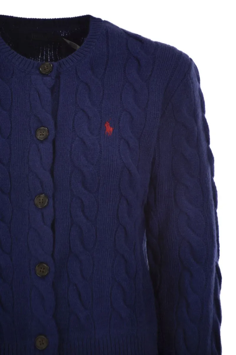 WOOL AND CASHMERE CABLE KNIT CARDIGAN sold by Lord & Taylor product image thumbnail 4