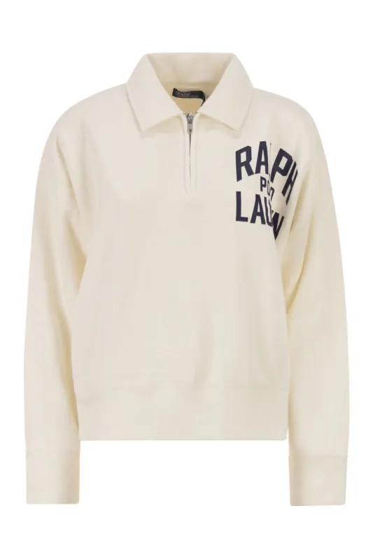 HALF-ZIP SWEATSHIRT WITH LOGO sold by Lord & Taylor
