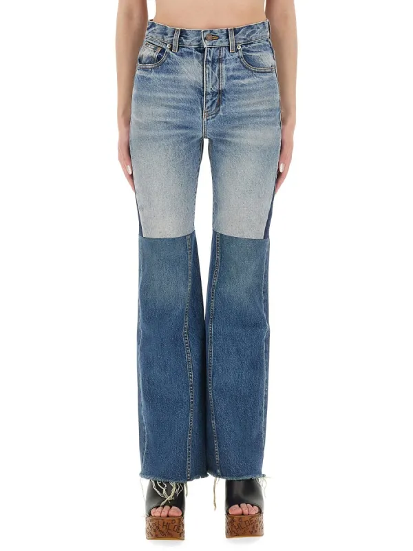 PATCHWORK DENIM JEANS sold by Lord & Taylor