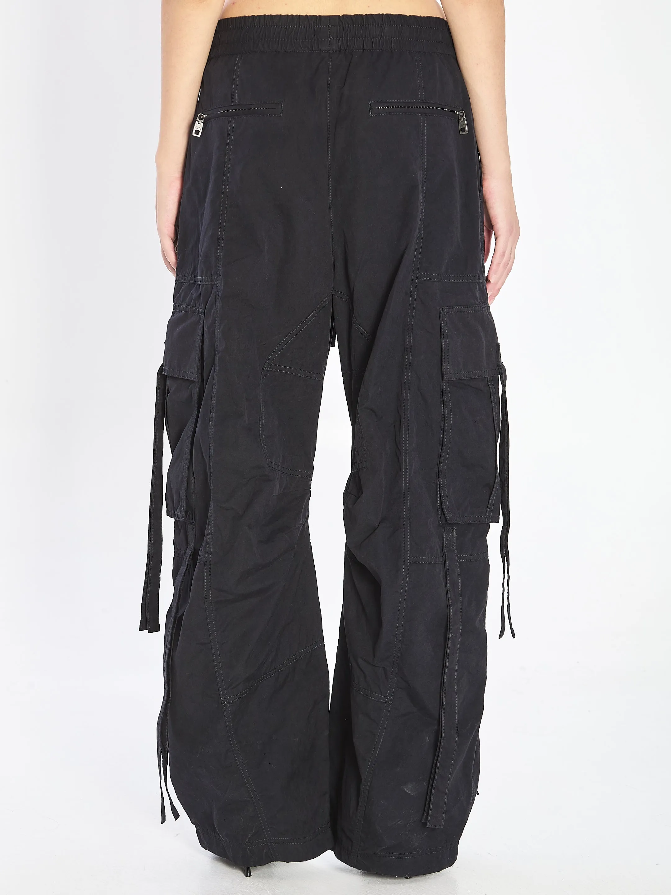 BLACK COTTON BLEND CARGO PANT sold by Lord & Taylor product image thumbnail 4