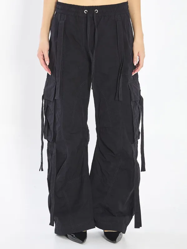 BLACK COTTON BLEND CARGO PANT sold by Lord & Taylor