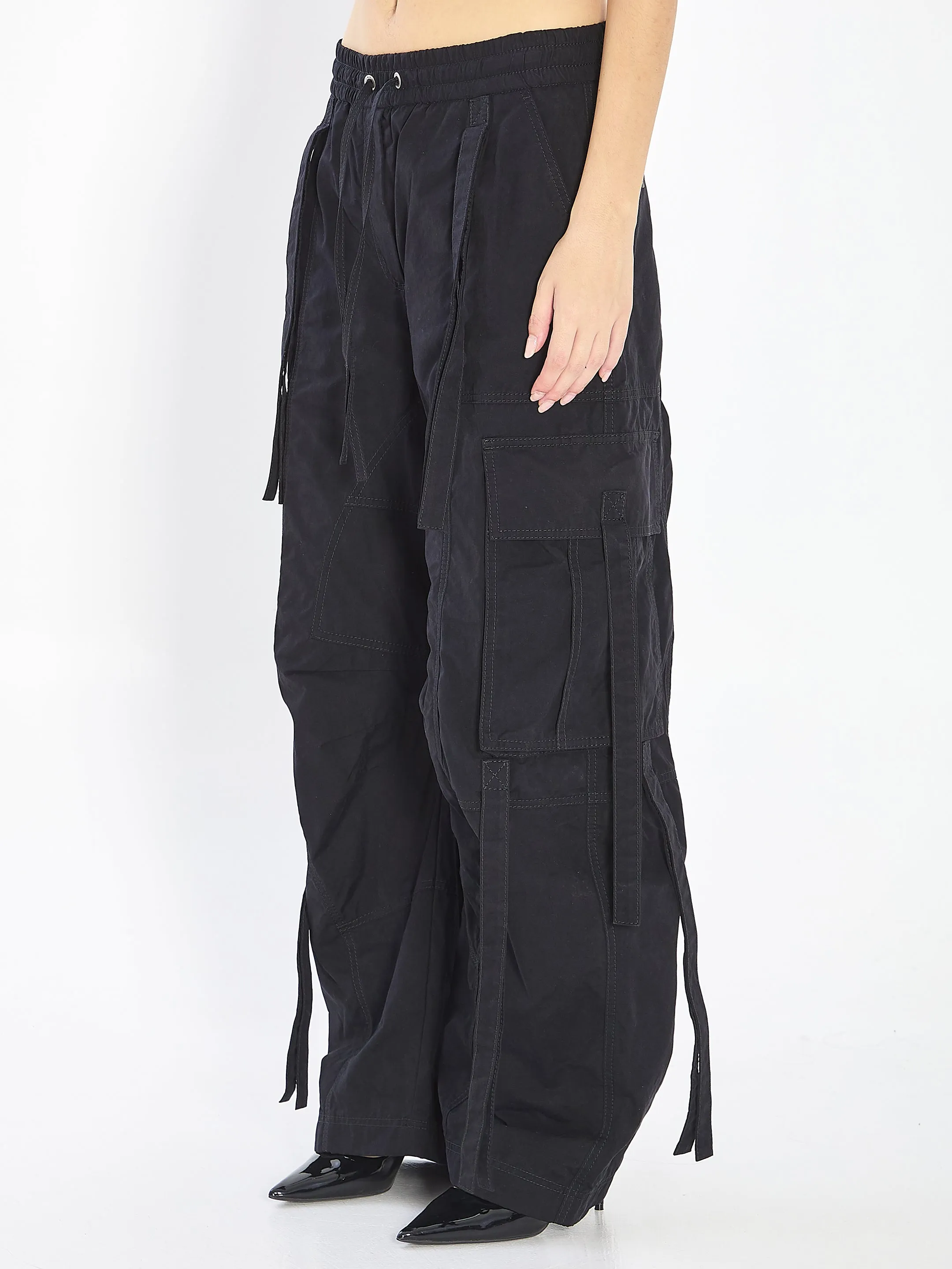 BLACK COTTON BLEND CARGO PANT sold by Lord & Taylor product image thumbnail 2