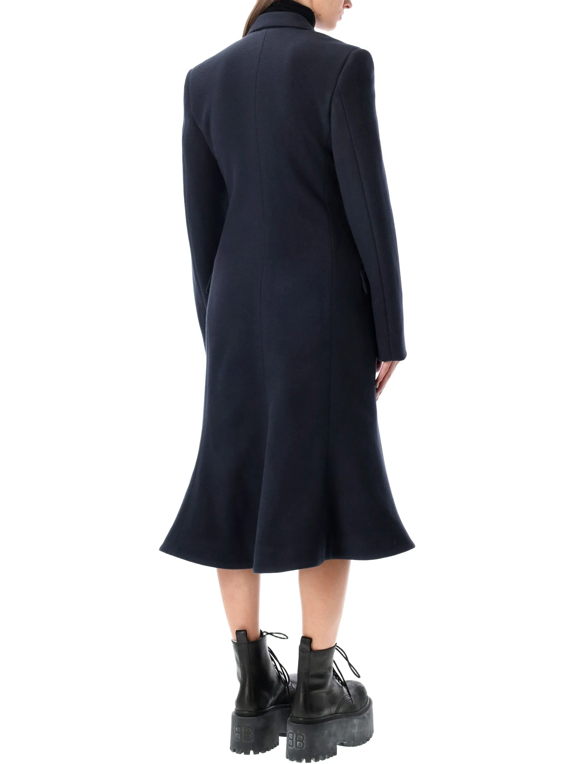 GODET BRUSHED WOOL MIDI COAT sold by Lord & Taylor product image thumbnail 2