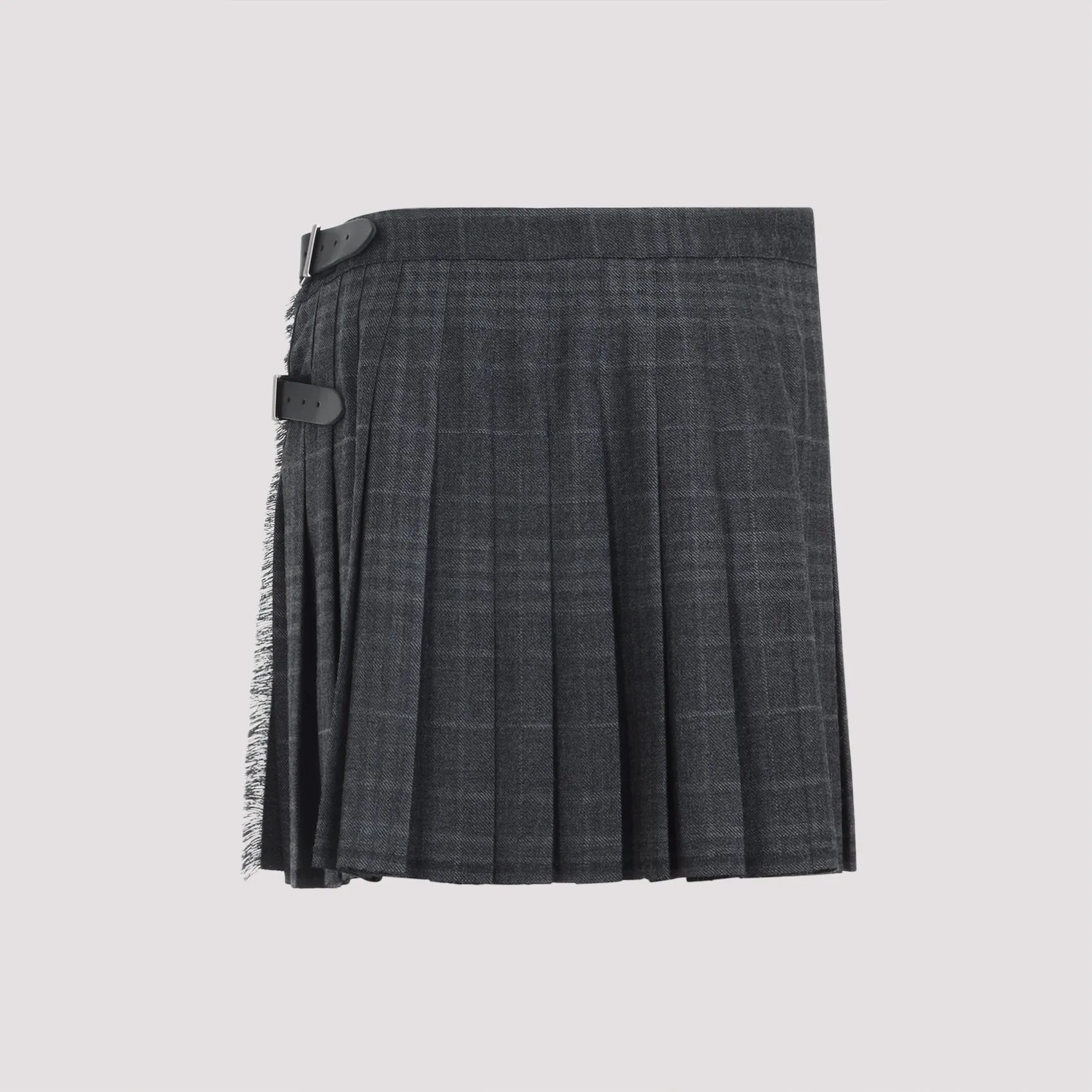 GREY PLEATED WOOL MINI SKIRT sold by Lord & Taylor product image thumbnail 4