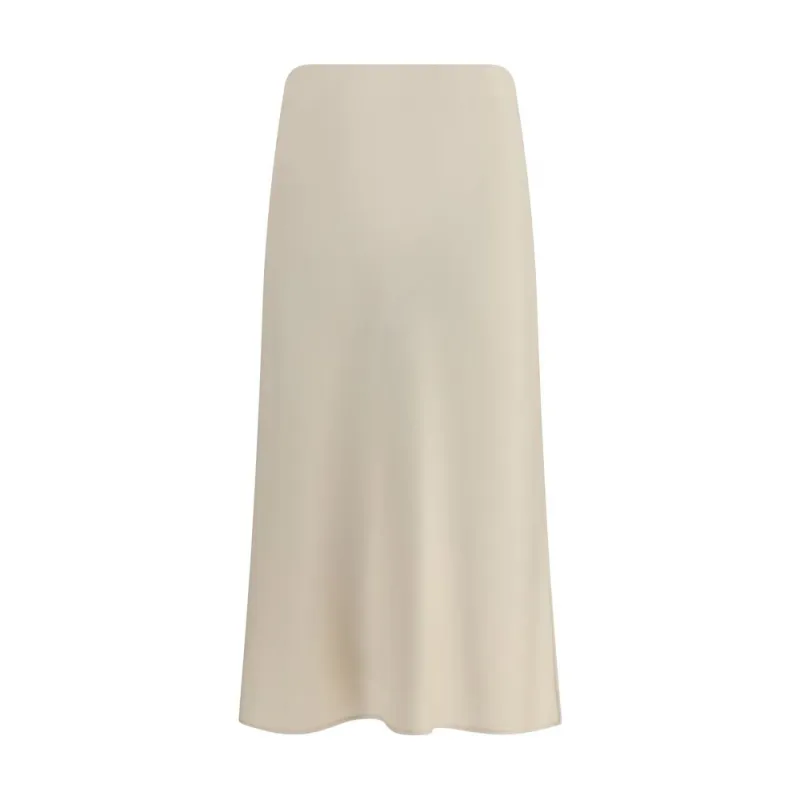 Cream Acetate Midi Skirt made by Brunello Cucinelli