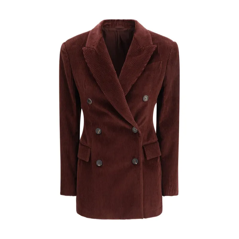 Bordeaux Cotton Coat made by Brunello Cucinelli
