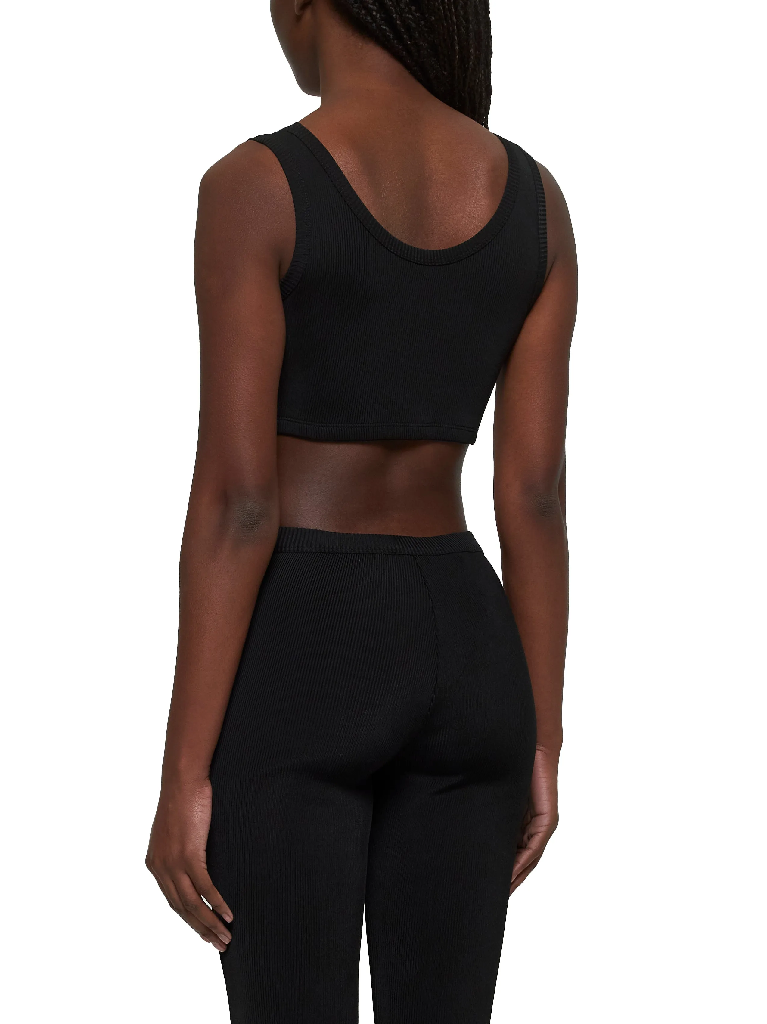 Prada Ribbed Knit Cropped Top sold by Lord & Taylor product image thumbnail 3
