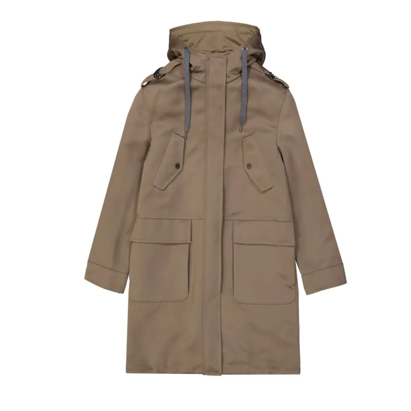 Brown Polyester Parka sold by Lord & Taylor