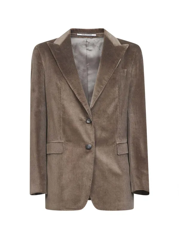 Brown Stretch Corduroy Blazer sold by Lord & Taylor