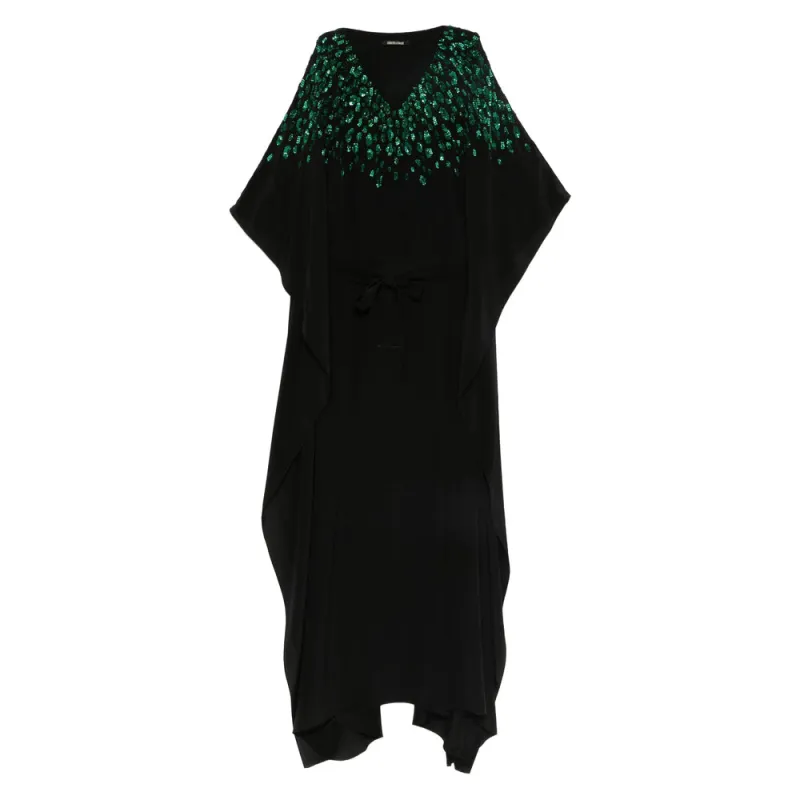 Black Sequin V-Neck Dress sold by Lord & Taylor