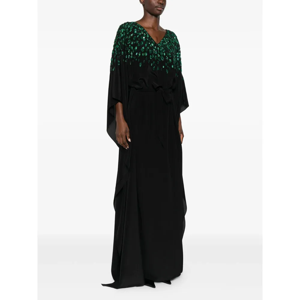 Black Sequin V-Neck Dress sold by Lord & Taylor product image thumbnail 5