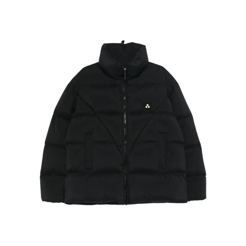 Black Polyamide Zip Jacket made by Peuterey