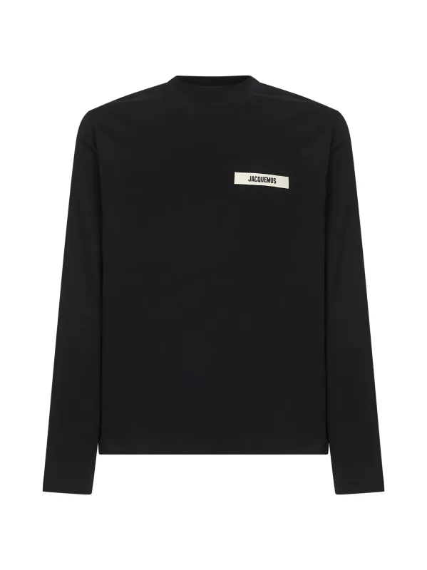 Black Gros Grain Long-Sleeve T-Shirt made by Jacquemus