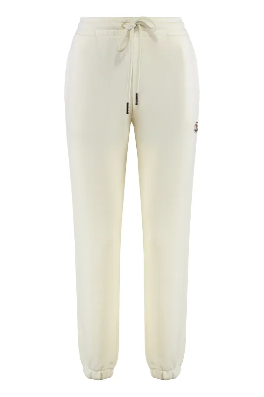 White Cotton Track Pants sold by Lord & Taylor