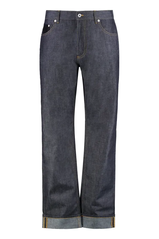 Wide-Leg Indigo Jeans sold by Lord & Taylor