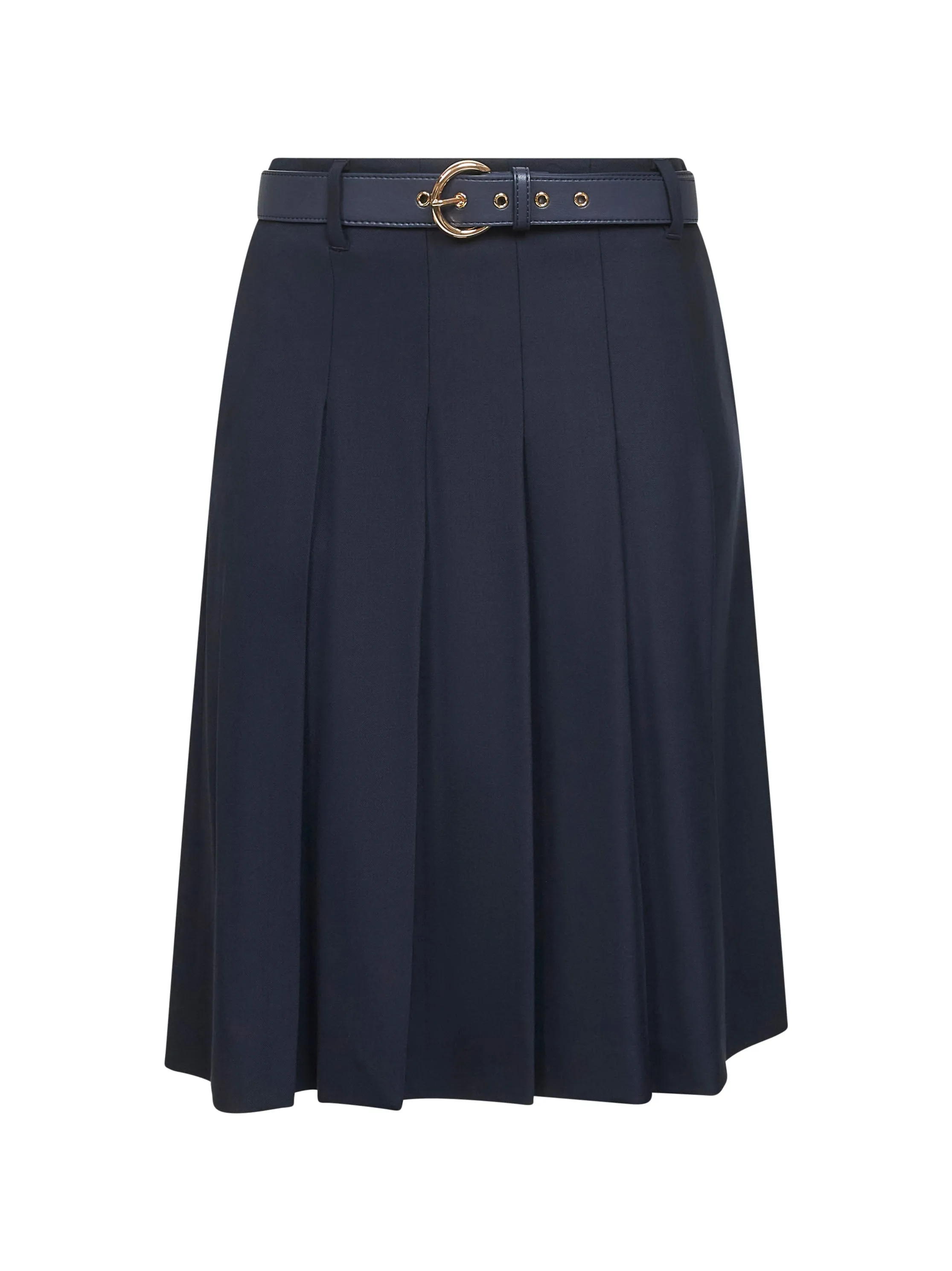 Pleated Wool-Twill Midi Skirt sold by Lord & Taylor