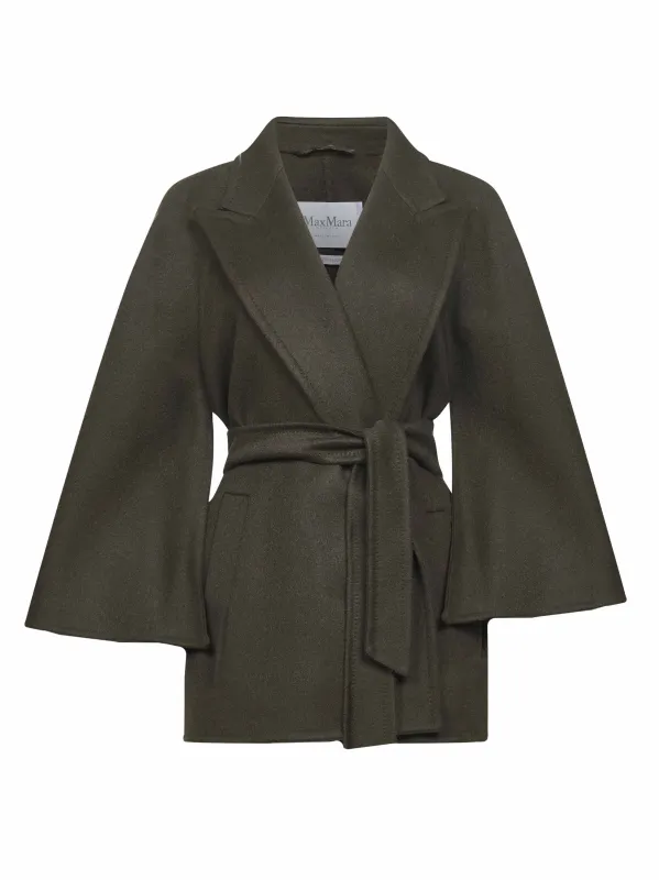 Green Verna Belted Coat made by MaxMara