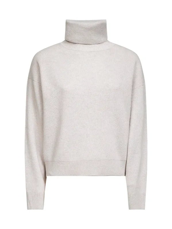Wool-Cashmere Rib Turtleneck Sweater sold by Lord & Taylor