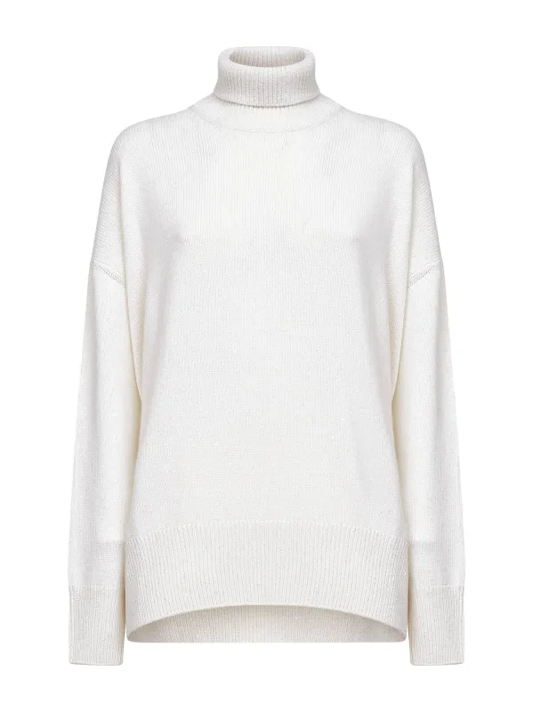 Ivory Diamante Turtleneck Sweater sold by Lord & Taylor