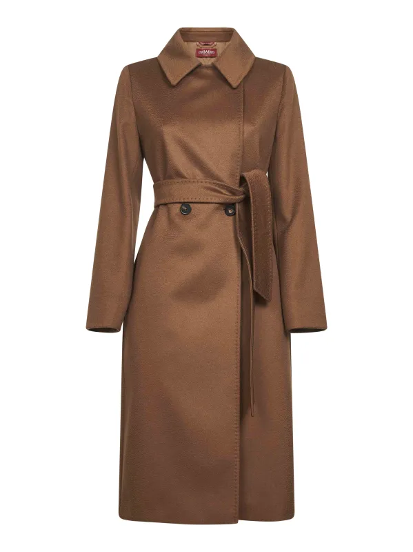 Camel Wool Broadcloth Wrap Coat sold by Lord & Taylor