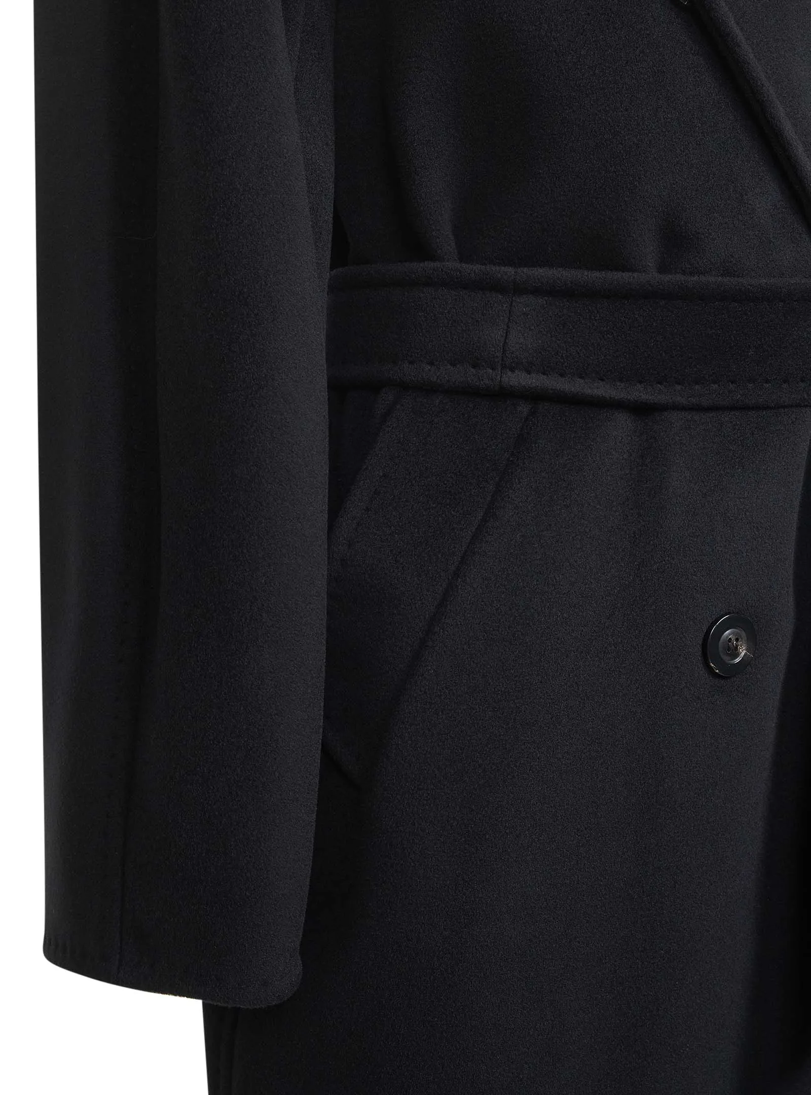 Black Wool-Cashmere Icon Coat sold by Lord & Taylor product image thumbnail 3