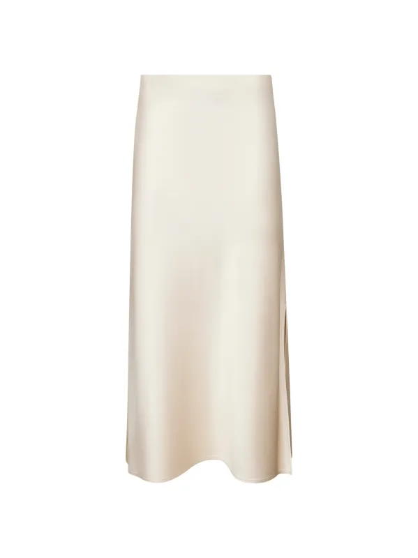 Ivory Cady Satin Pencil Midi Skirt sold by Lord & Taylor
