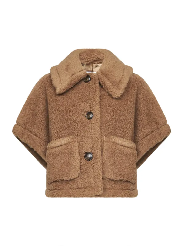 Camel Teddy Short Cape sold by Lord & Taylor