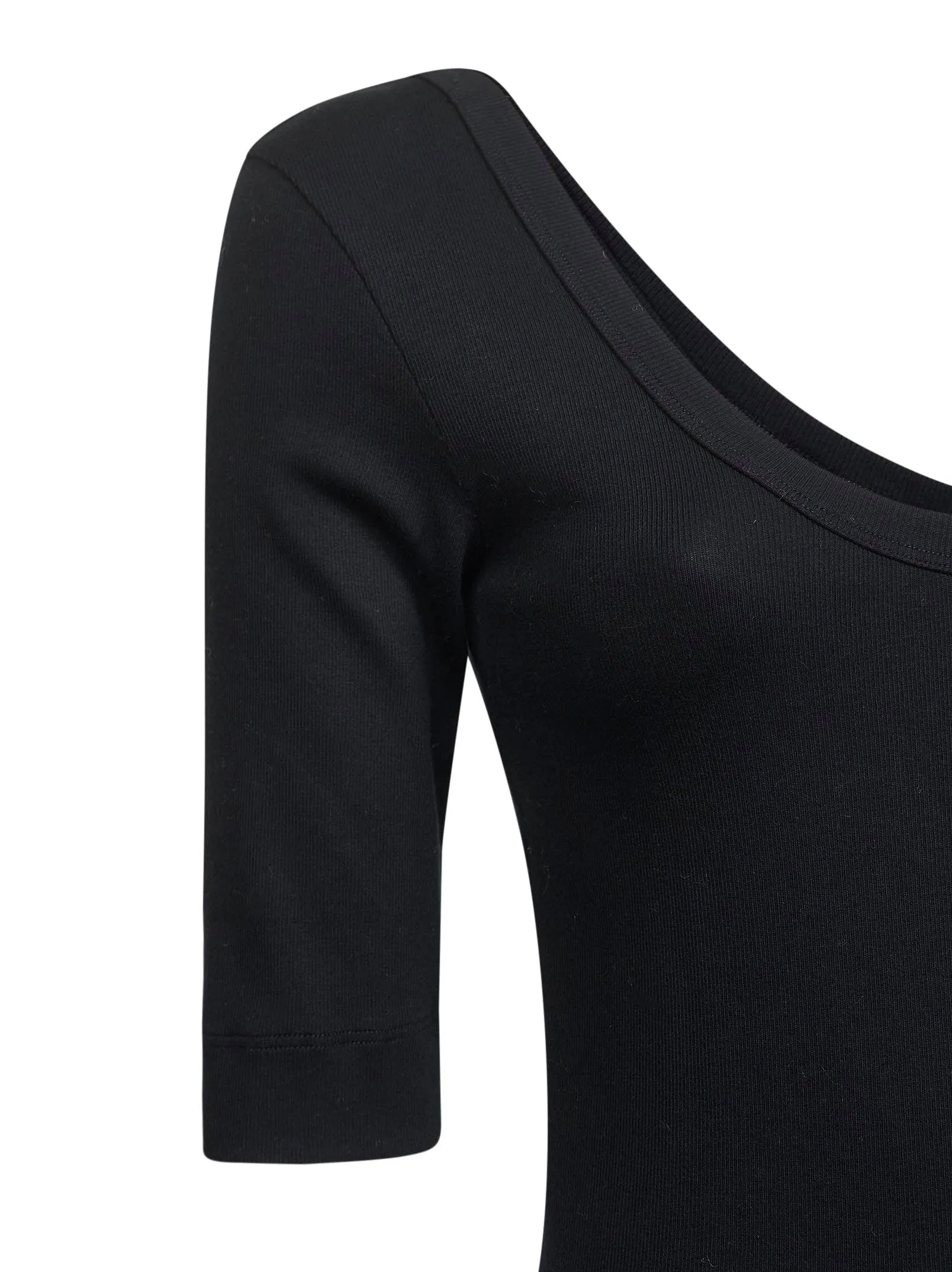 Black Ribbed Monili T-Shirt sold by Lord & Taylor product image thumbnail 3