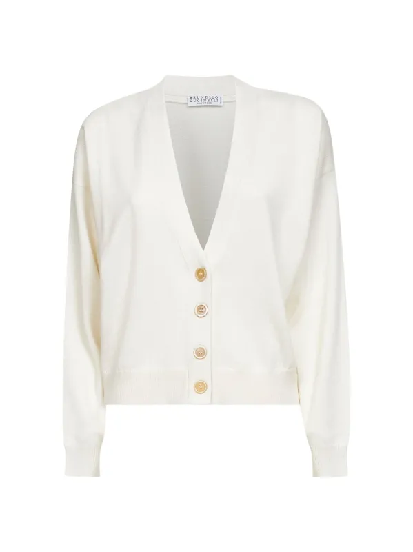 Ivory Cashmere Monili Cardigan sold by Lord & Taylor