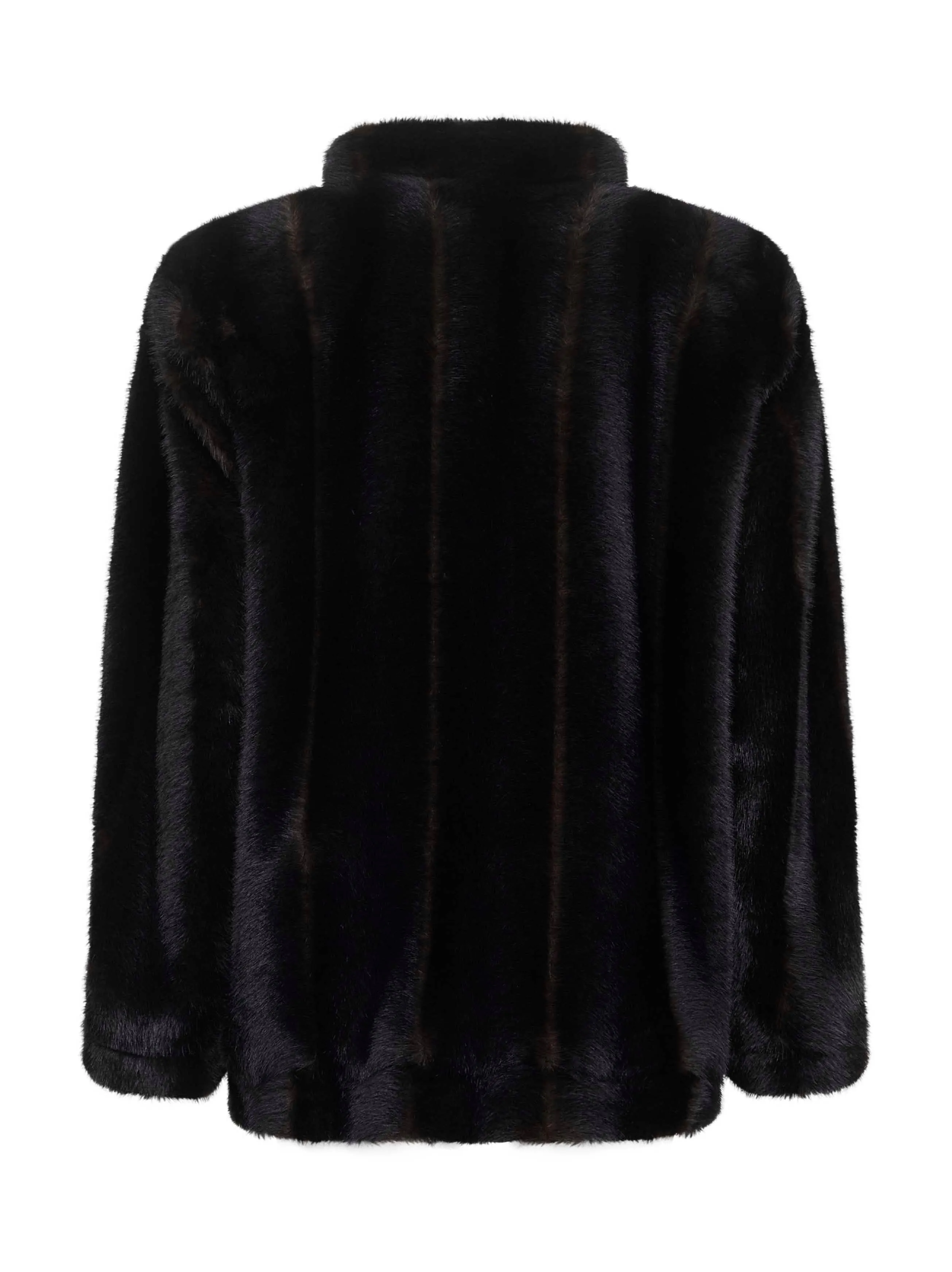 Brown Faux Fur Jacket sold by Lord & Taylor product image thumbnail 2