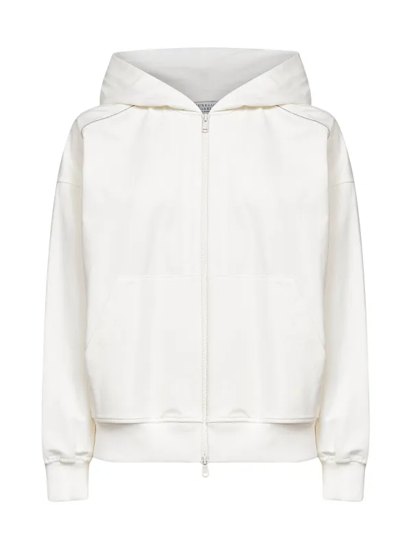 Light Blue Hoodie with Shiny Trims sold by Lord & Taylor